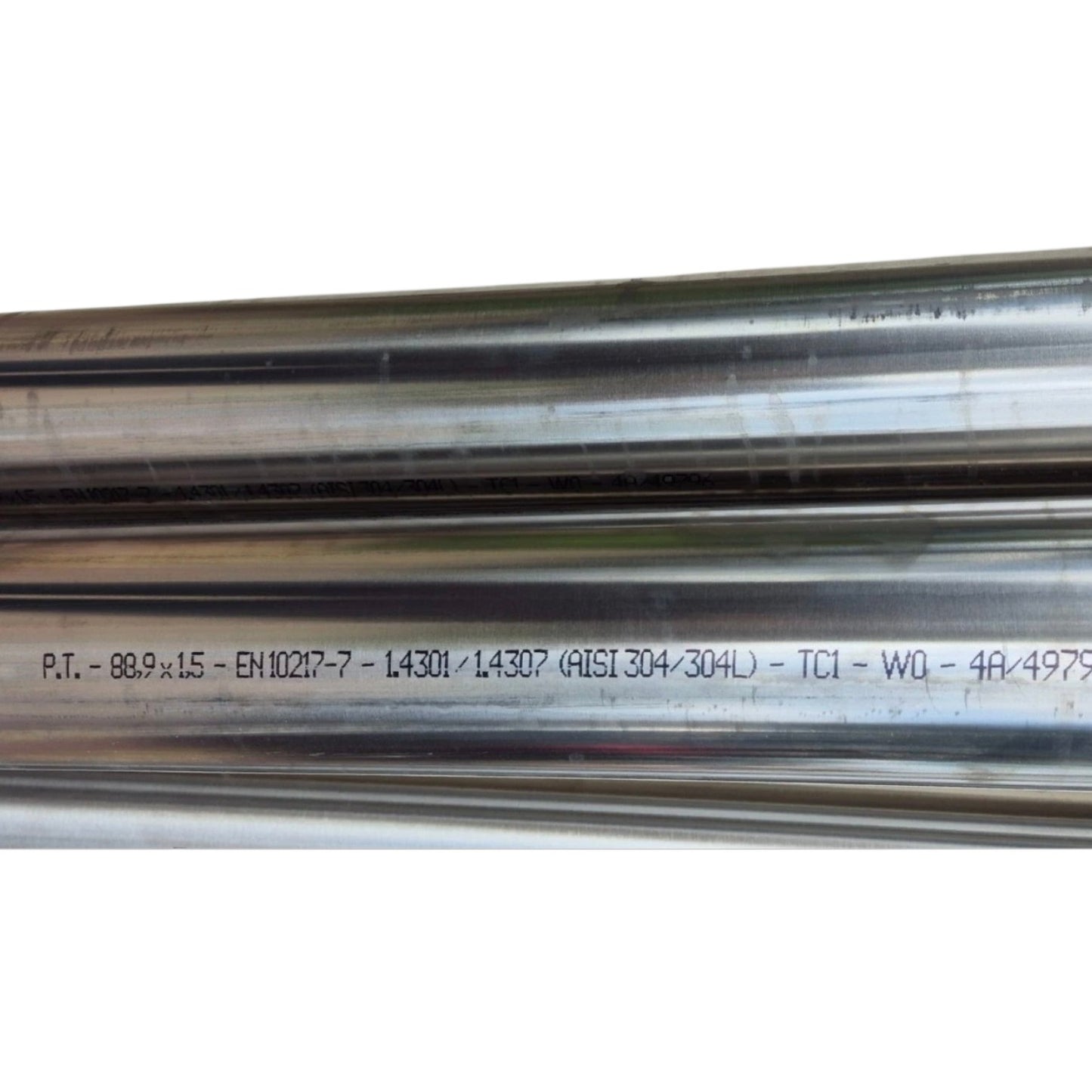 Tube Inox 88.9mm x 1.5mm - 1 Mètre 304L