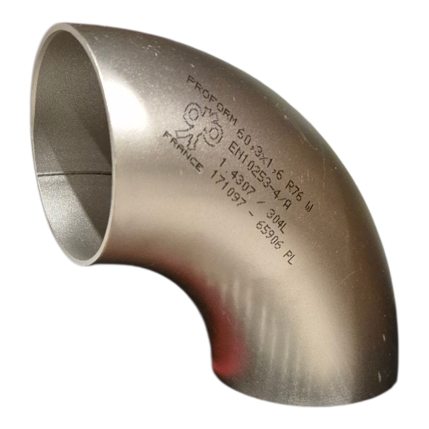Coude 90° 60.3mm x 1.6mm - Inox 304L