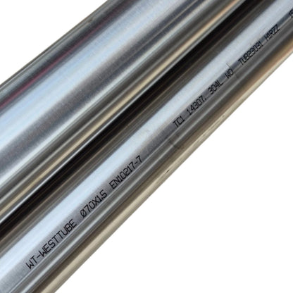 Tube Inox 70mm x 1.5mm - 1 Mètre 304L