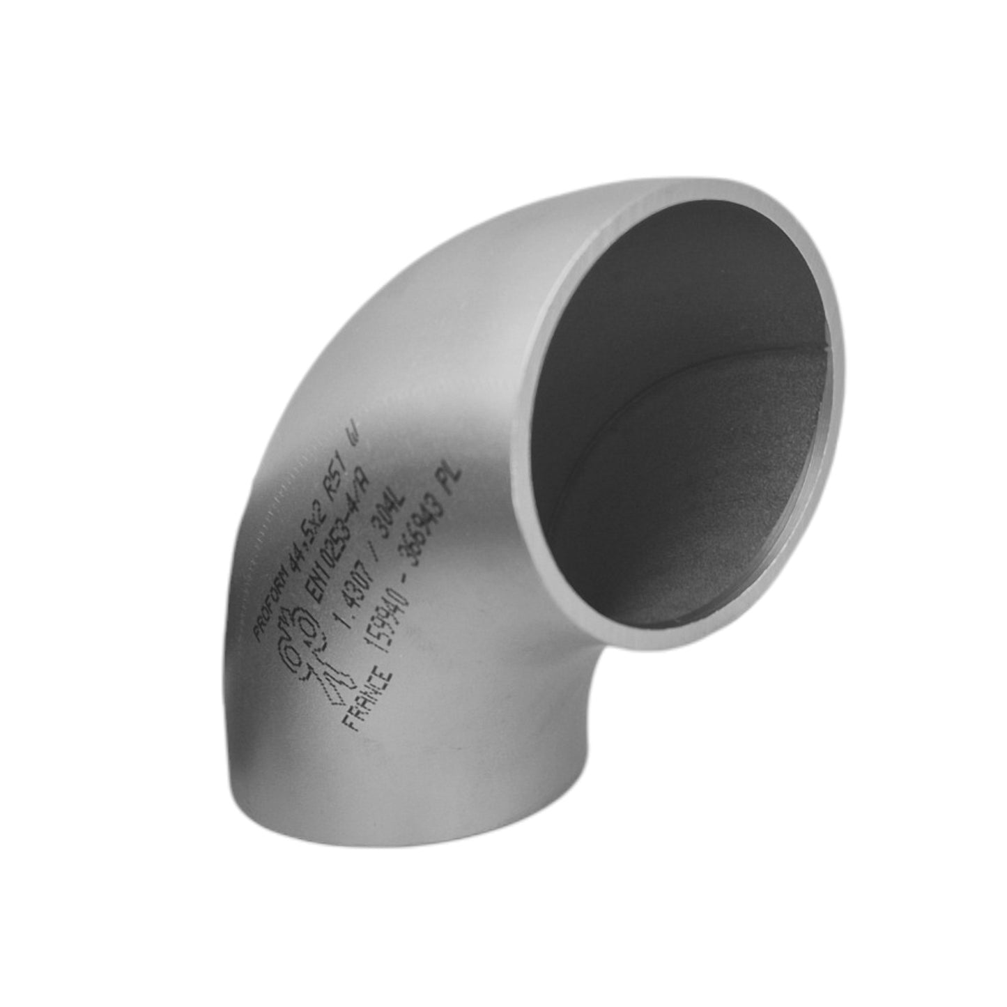 Coude 90° 44.5mm x 2mm - Inox 304L