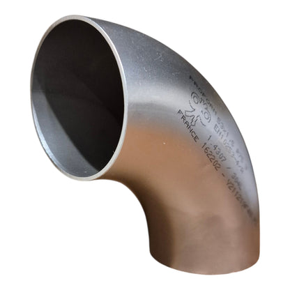 Coude 90° 53mm x 1.5mm - Inox 304L